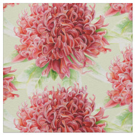 Tecido da arte da aguarela de Waratah