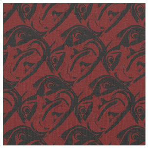 Tecido da arte das nações do Haida nativo do