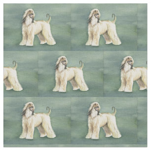 Tecido da arte do cão de galgo afegão