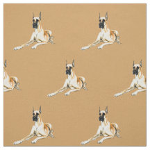 Tecido da arte do cão de great dane