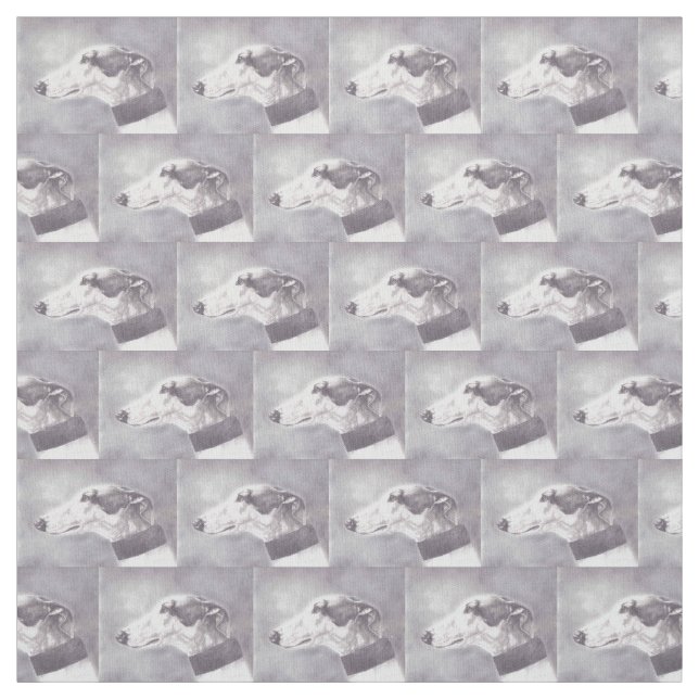 Tecido da arte do cão do perfil do galgo (Modelo)