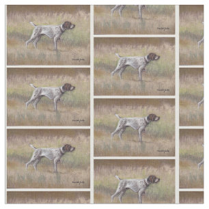 Tecido da arte do cão do ponteiro de Shorthair do