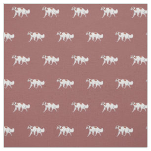 Tecido da arte do cão trotar do Wolfhound do russ
