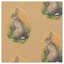 Tecido da arte do coelho de coelho