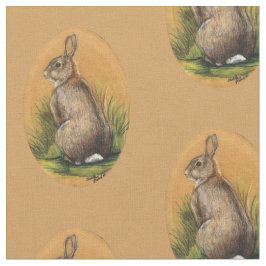 Tecido da arte do coelho de coelho