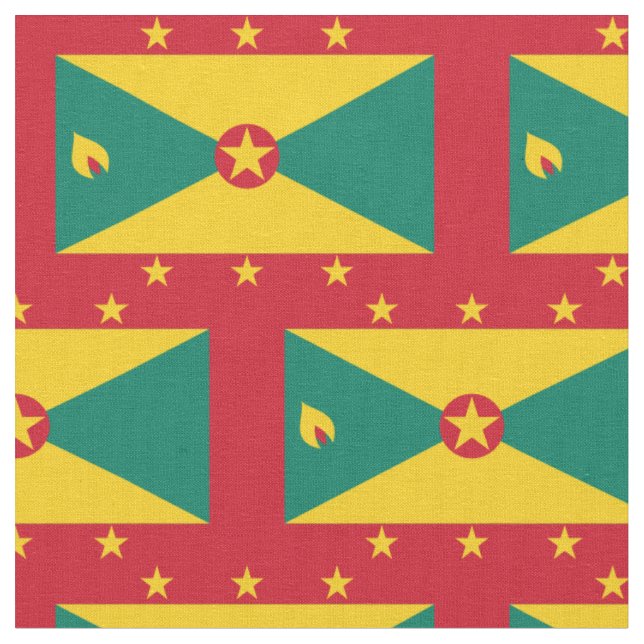 Tecido da bandeira de Grenada (Detalhe)