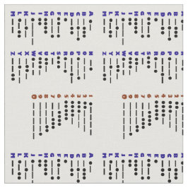Tecido da carta do código Morse