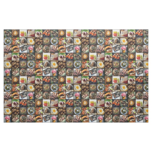 Tecido da colagem da foto de Foodie (Fat Quarter)