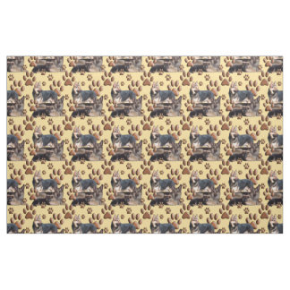 tecido da família de German shepherd