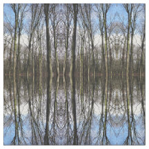 Tecido da foto da floresta do inverno