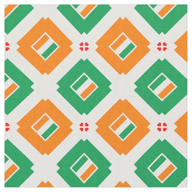 Tecido da Irish Flag & Ireland (Detalhe)