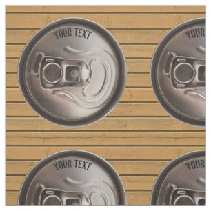 Tecido da lata de cerveja do proprietário do bar