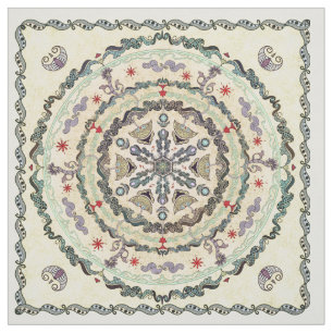 Tecido da mandala do estilo do Henna