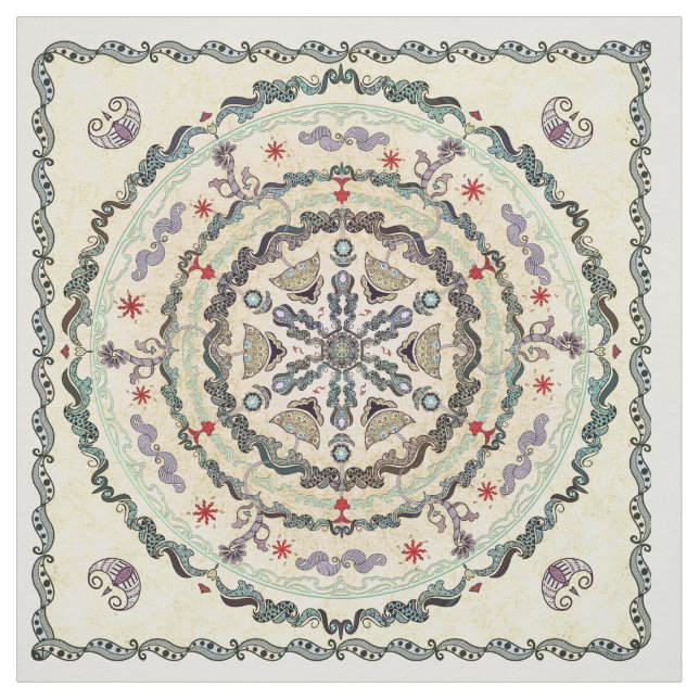 Tecido da mandala do estilo do Henna (Modelo)