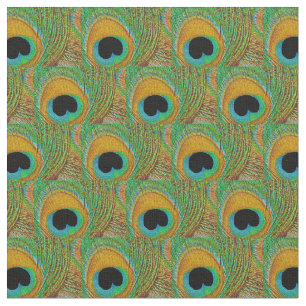 Tecido da pena do pavão - verde azul do Aqua