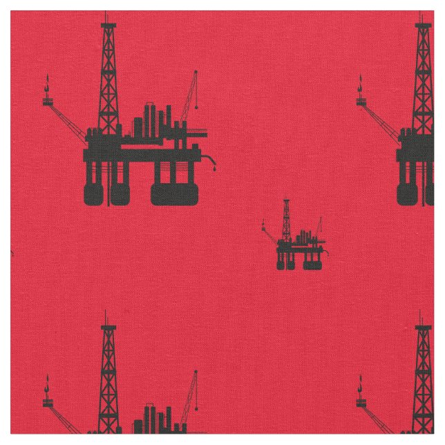 Tecido da plataforma de petróleo - vermelho (Detalhe)