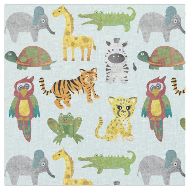 Tecido da Selva Animal Nursery (Detalhe)