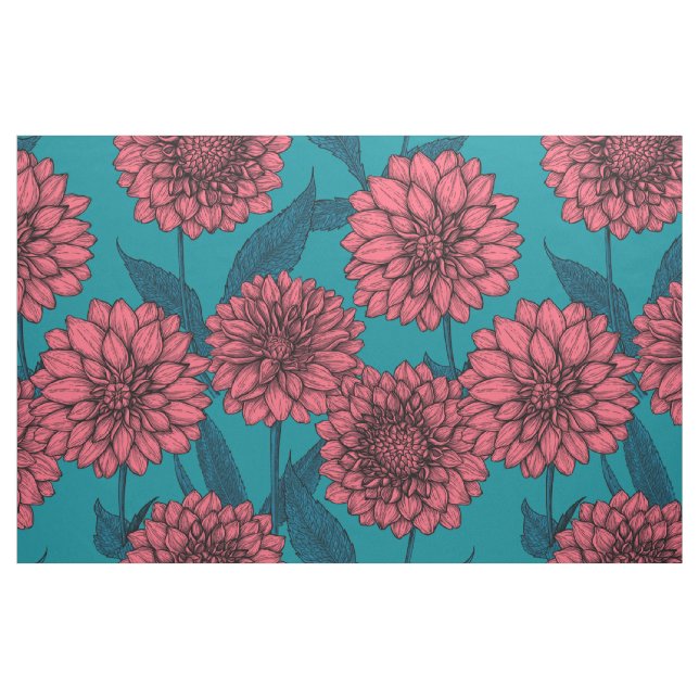 Tecido Dahlias (Fat Quarter)