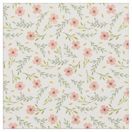 Tecido  Dainty Ditsy Watercolor Floral Pastel Pattern
