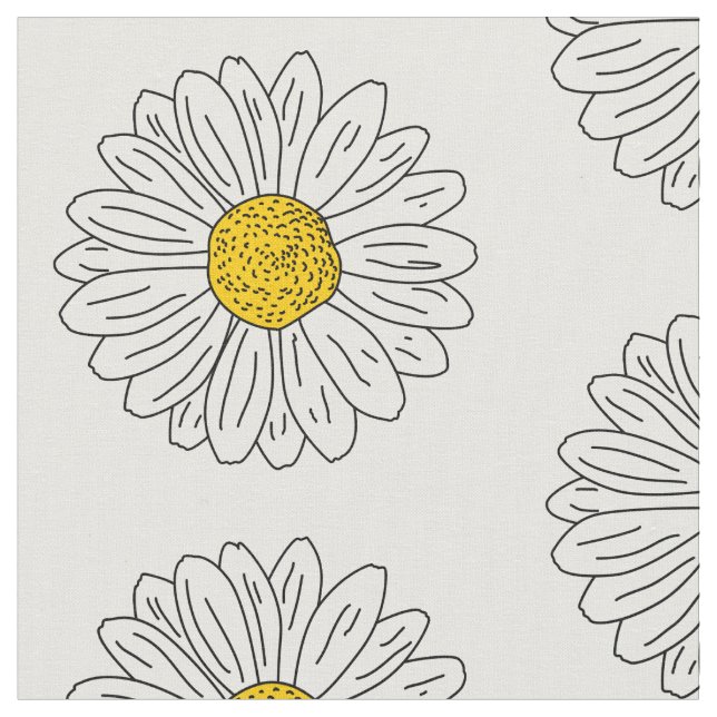 Tecido Daisy Flower Hand (Detalhe)