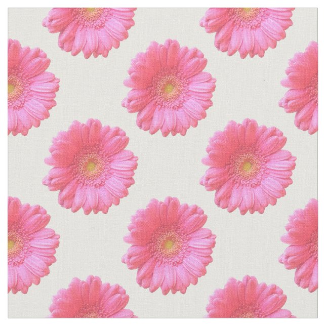 Tecido Daisy gerbera rosa (Detalhe)