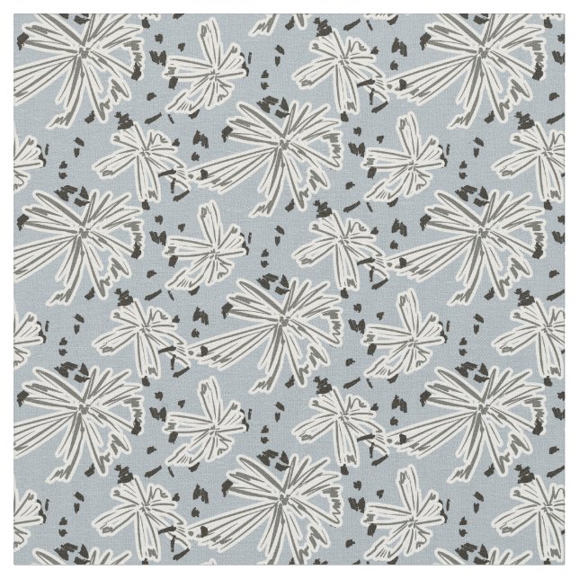 Tecido Daisy meadow - blue  (Detalhe)