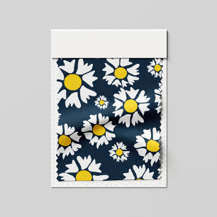Tecido Daisy Pattern, Floral Pattern, White Daisies
