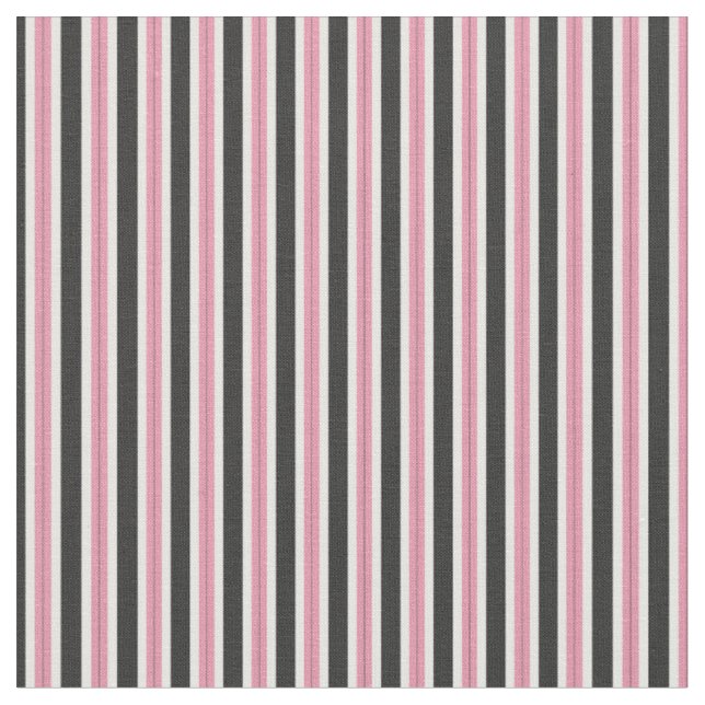 Tecido Dália Rosa, Zeus e Listras Brancas (Detalhe)