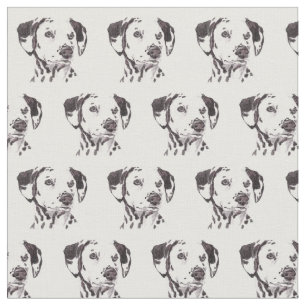 Tecido Dalmatian da arte do cão