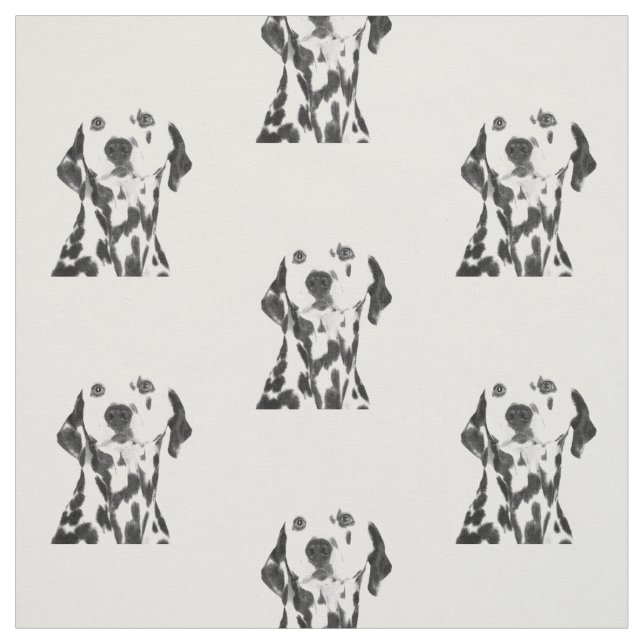 Tecido Dalmatian preto e branco (Modelo)