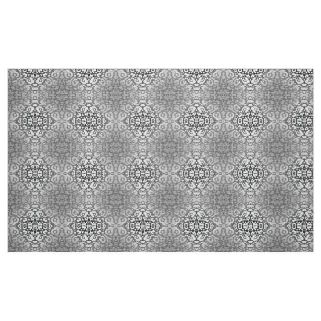 Tecido Damasco animal preto e branco do abstrato do (Fat Quarter)