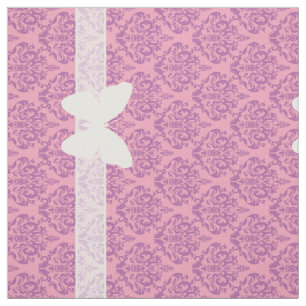 Tecido Damasco da orquídea do fosco do ponto luminoso co