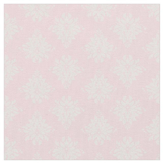 Tecido Damasco de Marfim em Rosa Claro (Detalhe)