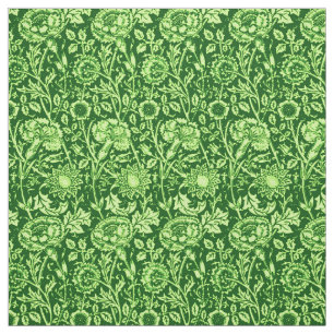 Tecido Damasco do cravo de Nouveau da arte, Forest Green
