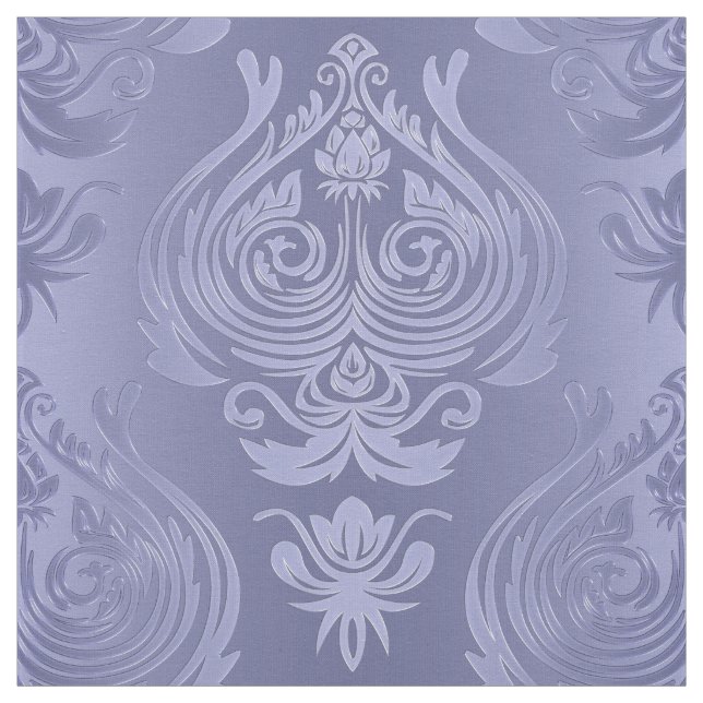 Tecido Damasco floral de aço do laço da pervinca (Modelo)