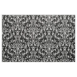 Tecido Damasco preto e branco