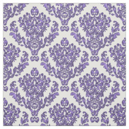 Tecido Damasco roxo no fundo branco ou *Any da cor