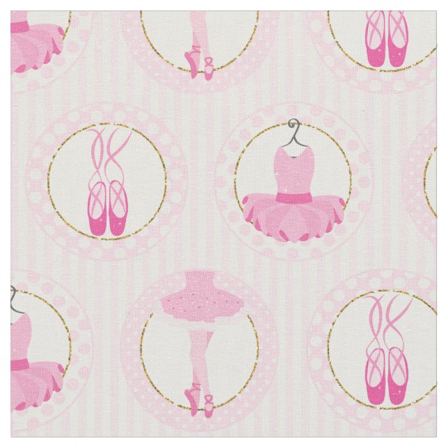 Tecido Dança cor-de-rosa - Dançarina de Ballerina Tutu (Detalhe)