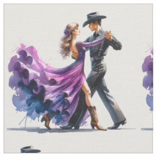 Tecido Dança de Casal Ocidental