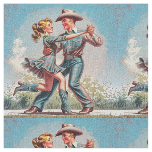 Tecido Dança de Casal Ocidental (Detalhe)