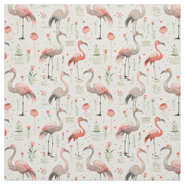Tecido Dança no ar: Whimsy Flamingo (Modelo)