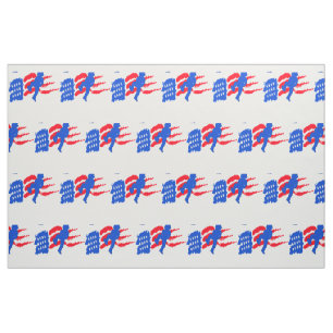 Tecido Dançarino de Linha com Bandeira Americana