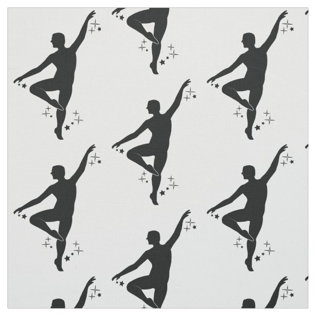 Tecido Dançarino masculino com estrelas (Modelo)