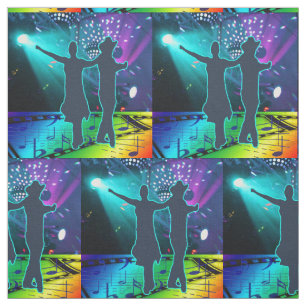 Tecido Dançarinos ocidentais do país 2 luzes e músicas