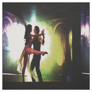 Tecido Dançarinos que dançam o casal