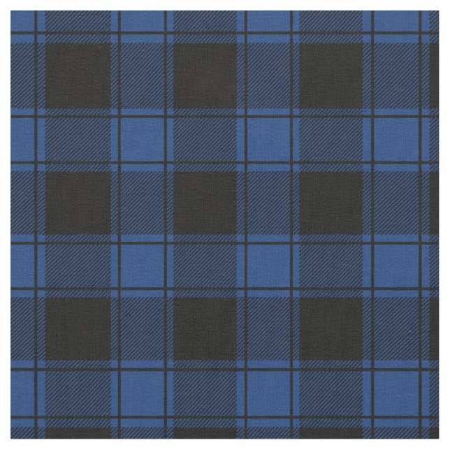Tecido Dark Blue & Black Buffalo Plaid (Detalhe)