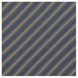Tecido Dark Blue & Gold Stripes