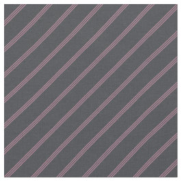 Tecido Dark Grey & Pink Stripes