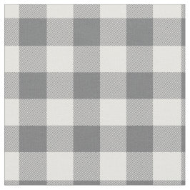 Tecido Dark Grey & White Plaid Gingham