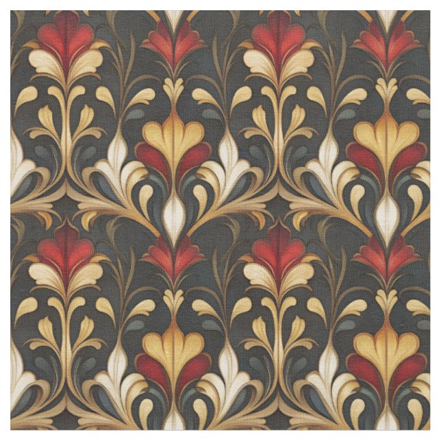 Tecido Dark & Moody Art Nouveau (Detalhe)